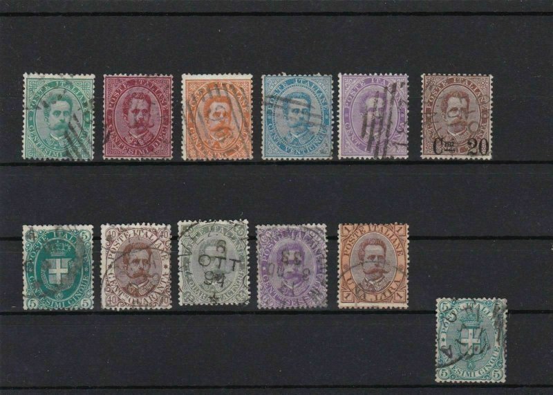 ITALY 1877 USED STAMPS SET   REF 5949