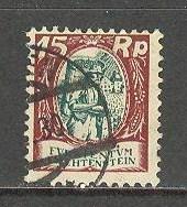 LIECHTENSTEIN Sc# 77 USED F Peasant