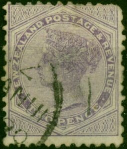 New Zealand 1890 2d Purple SG209 Good Used