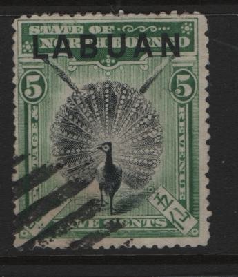 LABUAN, 76, USED, 1897-1900, ARGUS PHEASANT