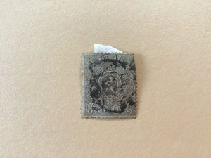 Belgium 1866 Newspaper Stamp 5c damaged corner  Stamp R44339