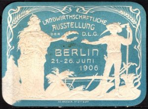 1906 German Poster Stamp Berlin Agricultural Exhibition 21-26 June 1906