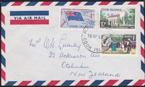 COOK IS 1965 cover Rarotonga to New Zealand................................A8081