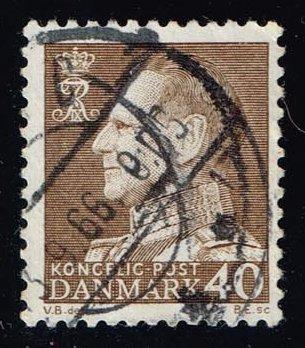 Denmark #417 King Frederik IX (fluor); used (0.50)