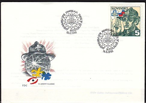 Slovakia, Scott cat. 215. Scouts of Slovakia issue. First day cover. ^