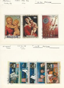 Penrhyn Island, Postage Stamp, #304-5, 362, 374-8 Used, 1984-9 Space, JFZ