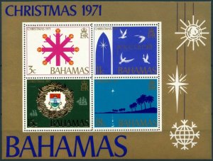 BAHAMAS Sc#334a CHRISTMAS Souvenir Sheet (1971) MNH