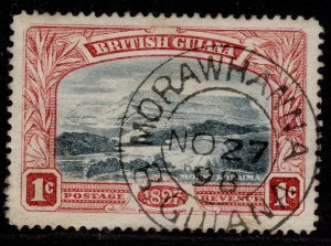 BRITISH GUIANA QV SG216, 1c blue-black & carmine-red, USED. MORAWHANNA postmark