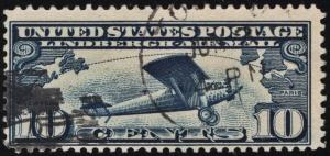 SC#C10 10¢ Lindbergh Flight (1927) Used