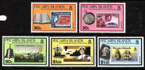 Pitcairn-Sc338-42- id9- unused NH set-Stamp on Stamp-1990-