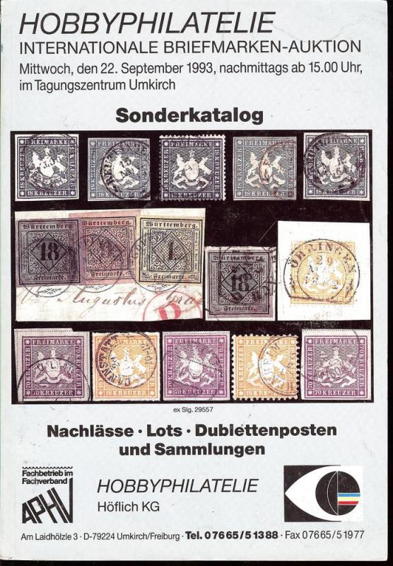 Internationale Briefmarken-Auktion: Sonderkatalog, Hobbyp...