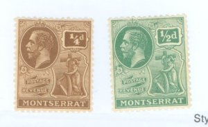 Montserrat #54-55 Unused Multiple