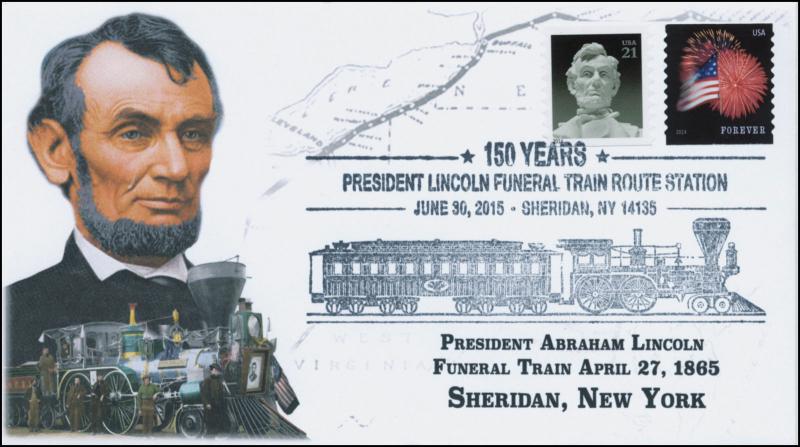 2015, President Lincoln Funeral Train Route, Pictorial, Sheridan NY, 15-352