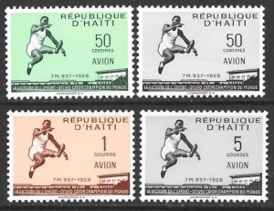 1958 Haiti Airmail Sports Set #C115-C118 VF-NH-