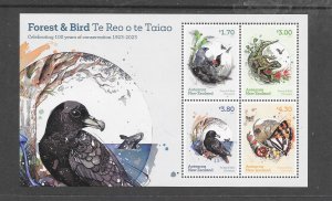 BIRDS - NEW ZEALAND 2023 ISSUE S/S MNH