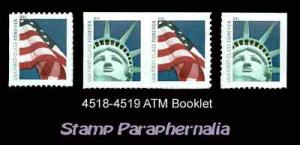 #4518-4519 (2011) Liberty Flag ATM PAIR and Singles