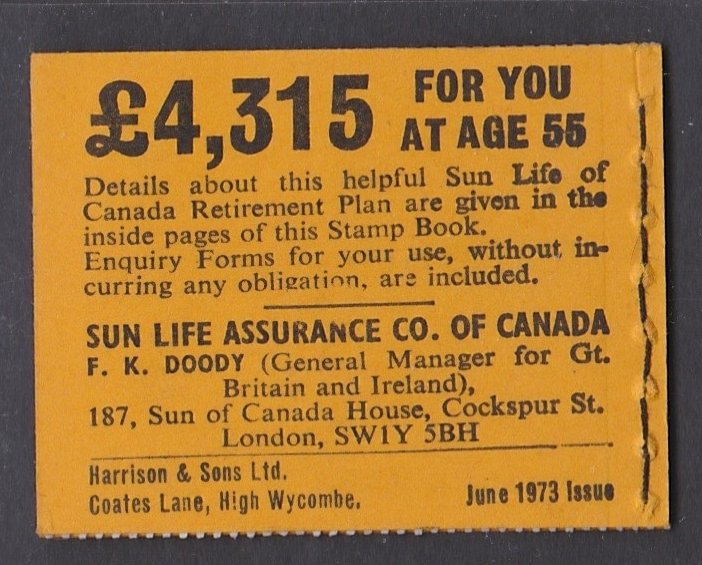 BK127 1973 Booklet MNH