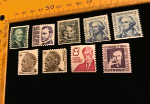 1297 to 1305C MNH Coil Singles complete set of 9