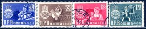 Romania; 1963: Sc. # 1536-1539; O/Used CTO Cpl Set