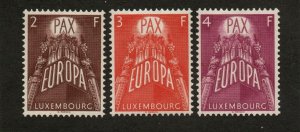 Luxembourg - Sc# 329 - 331 MLH / Europa     -      Lot 0223115