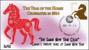 CA21-006, 2021, Lunar New Year, 12 years  of Lunar New Year Cycle, Horse