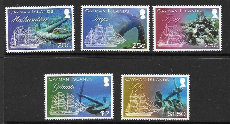 CAYMAN ISLANDS SG1304/8 2013 SHIPS & ANCHORS MNH