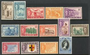 SARAWAK SELECTION OF STAMPS   MINT HINGED--SCOTT VALUE $1950.00