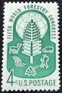 US #1156 MNH Single World Forestry Congress SCV $.25 L12