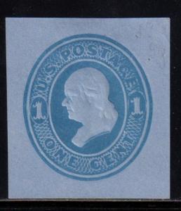 #U117 Franklin Cut Square ( Blue) -  Mint
