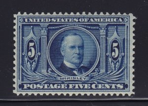 326 VF+ original gum never hinged with nice color cv $ 185 ! see pic !