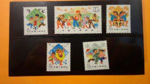 P.R.China 1977 Children Scott# 1400-1404 Complete MNH XF set of 5