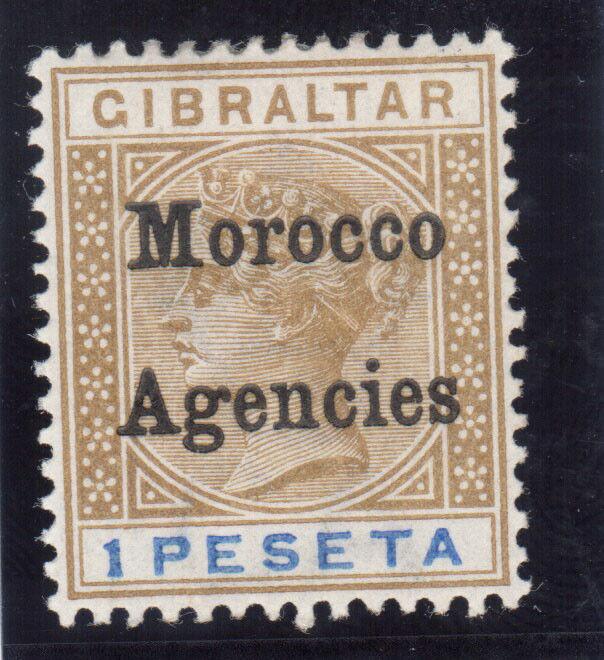 Great Britain Offices In Morocco #18a Very Fine Mint Original Gum Hinged