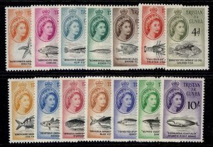 TRISTAN DA CUNHA QEII SG28-41, 1960 marine life set, LH MINT. Cat £75.