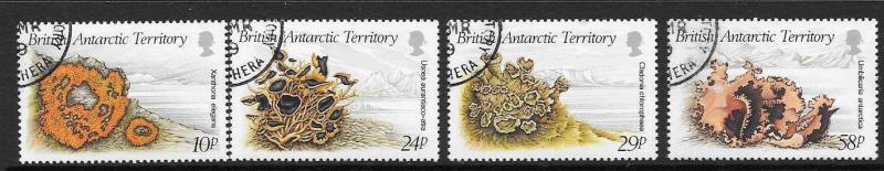 BRITISH ANTARCTIC TERR. SG167/70 1989 LICHENS FINE USED