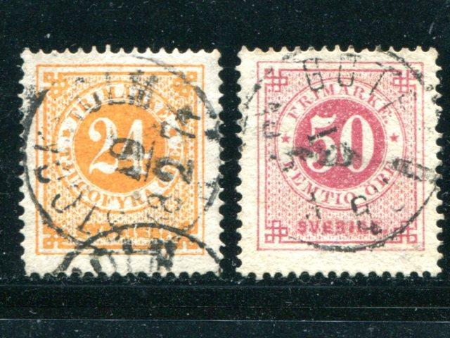 Sweden #24 and #26  Used VF