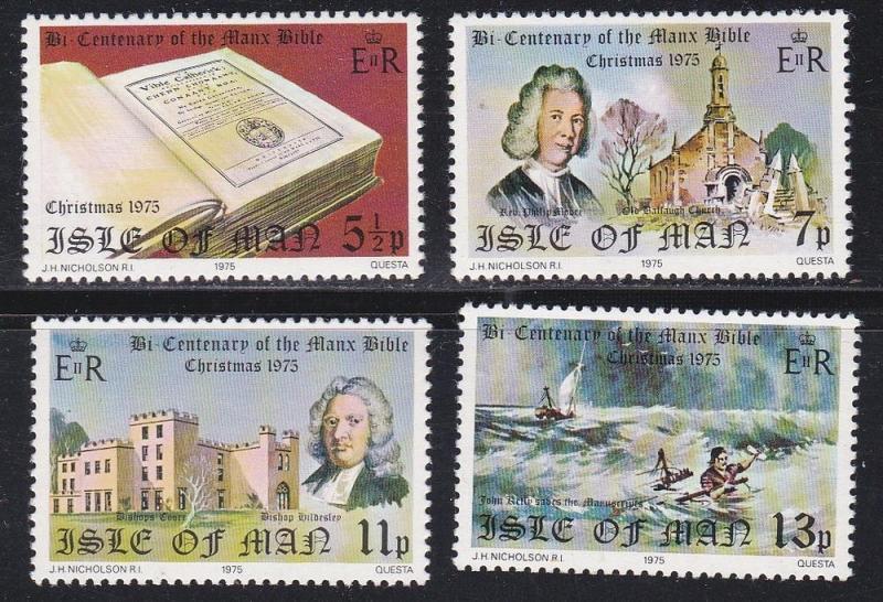 Isle of Man # 74-77, Manx Bible, Mint NH, 1/2 Cat.