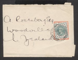 New Zealand, 1901 Newspaper Wrapper, China Shanghai Wrapper to NZ