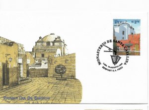 PERU 1999 MONASTERY OF SANTA CATALINA, RELIGION, HISTORY, BUILDING FDC