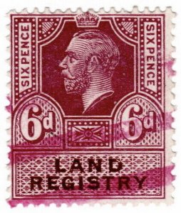 (I.B) George V Revenue : Land Registry 6d