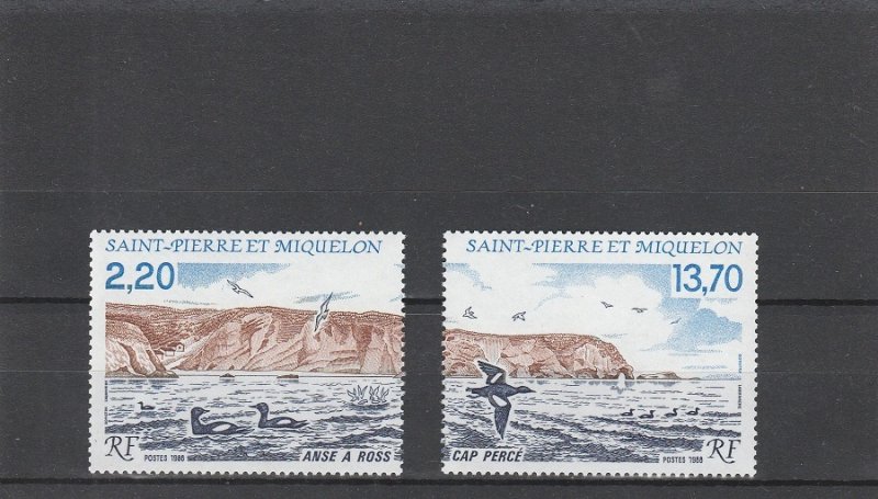 St. Pierre & Miquelon  Scott#  506=507  MNH  (1988 Nature Reserve)