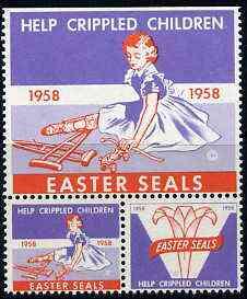 Cinderella - United States 1958 Crippled Children Easter ...