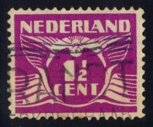 Netherlands #166 Gull; Used