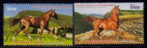 Armenia, Nagorno Karabakh #126-127  2016 issue  Native Horses set of 2