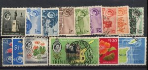 ? TRINIDAD & TOBAGO #89-103 set of 14, used Cat $25 used stamps