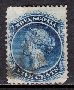 Nova Scotia - Scott #10 - Used - Hinge bump, rounded cnr. LR - SCV $9.00