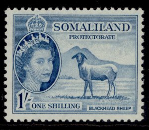 SOMALILAND PROTECTORATE QEII SG144, 1s light blue, M MINT.