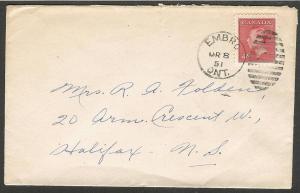 1951 Postes Postage Issue Cover. Scott 287