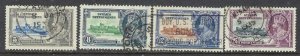 Straits Settlements 213-16 Used 1935 KGV Silver Jubilee (ap6938)