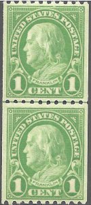 604 Mint,OG,NH... Line Pair... SCV $7.00... VF/XF