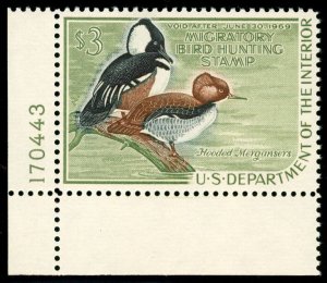momen: US Stamps #RW35 Duck Mint OG NH XF